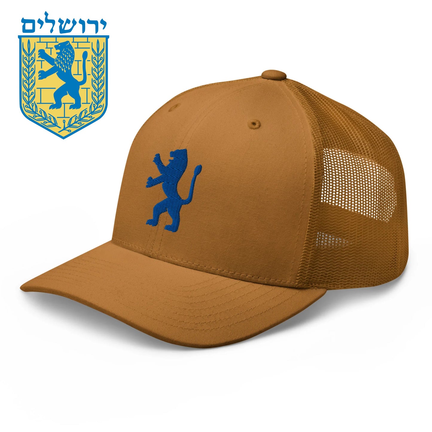 Löwe von Jerusalemer Stadtwappen | bestickte Trucker-Cap