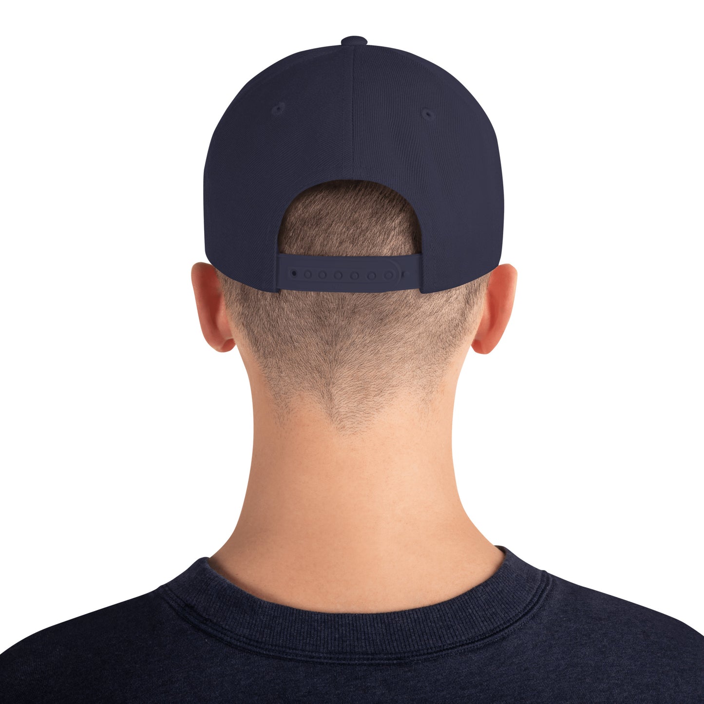 AM ISRAEL CHAI bestickte Snapback-Cap backside