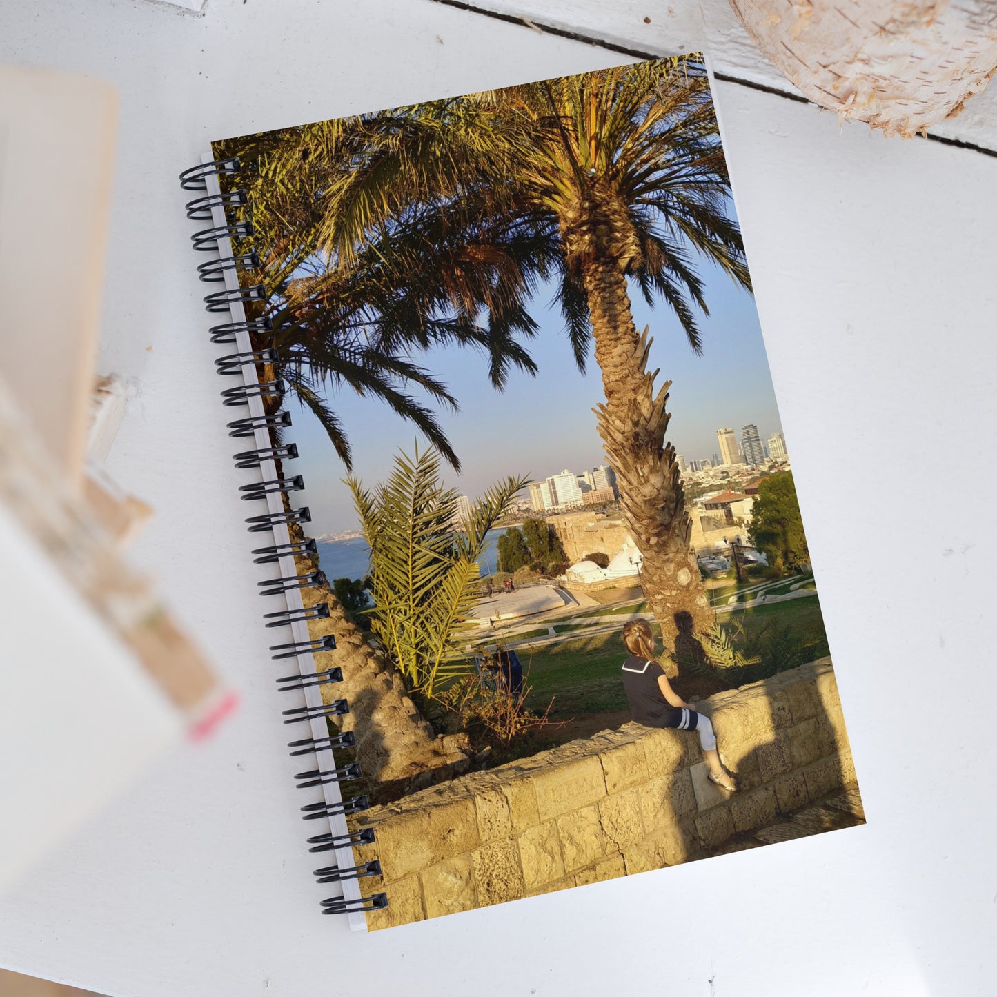 Jaffa, Tel-Aviv Skyline, Israel | Spiral-Notizblock