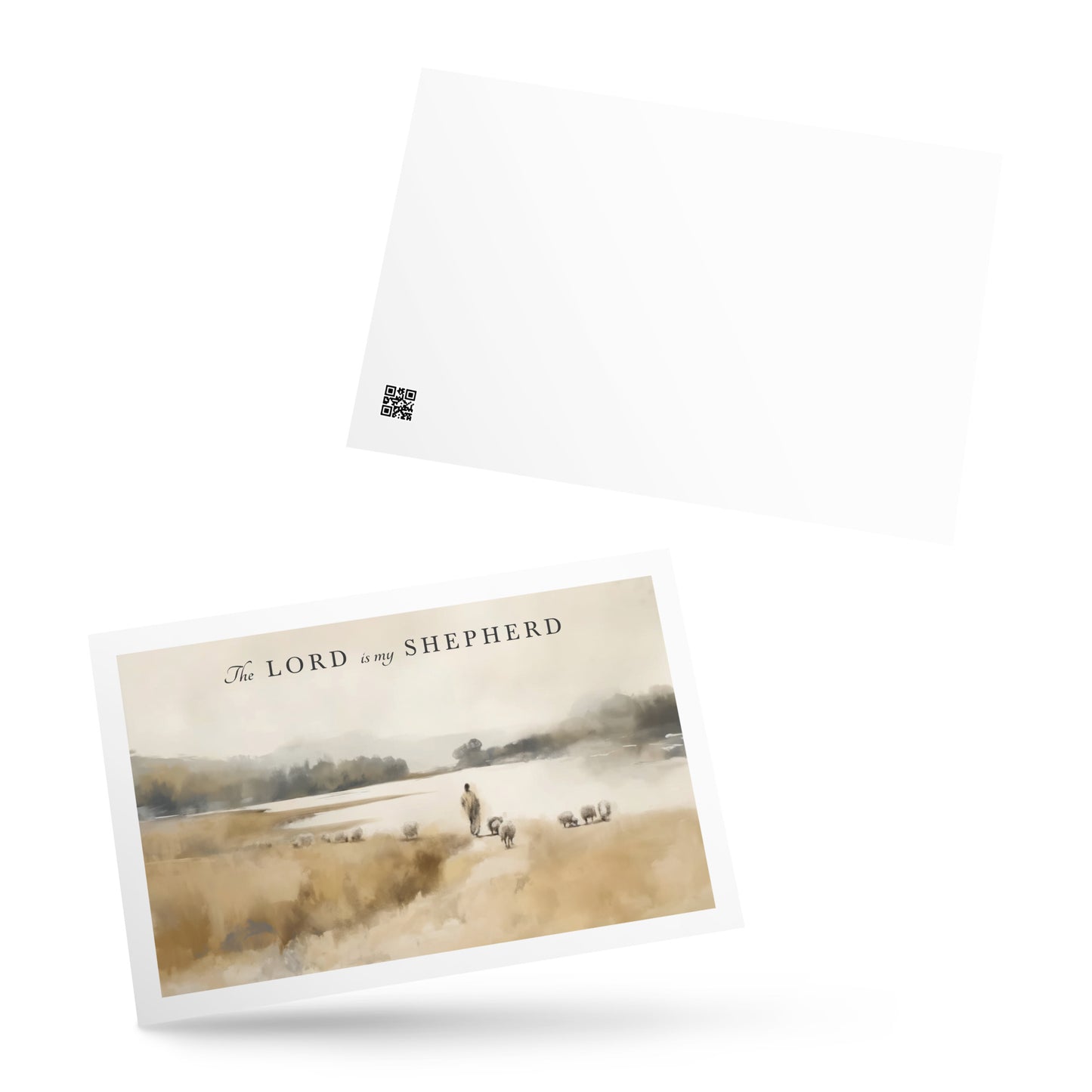 Der HERR ist mein HIRTE - Aquarell - Postkarte