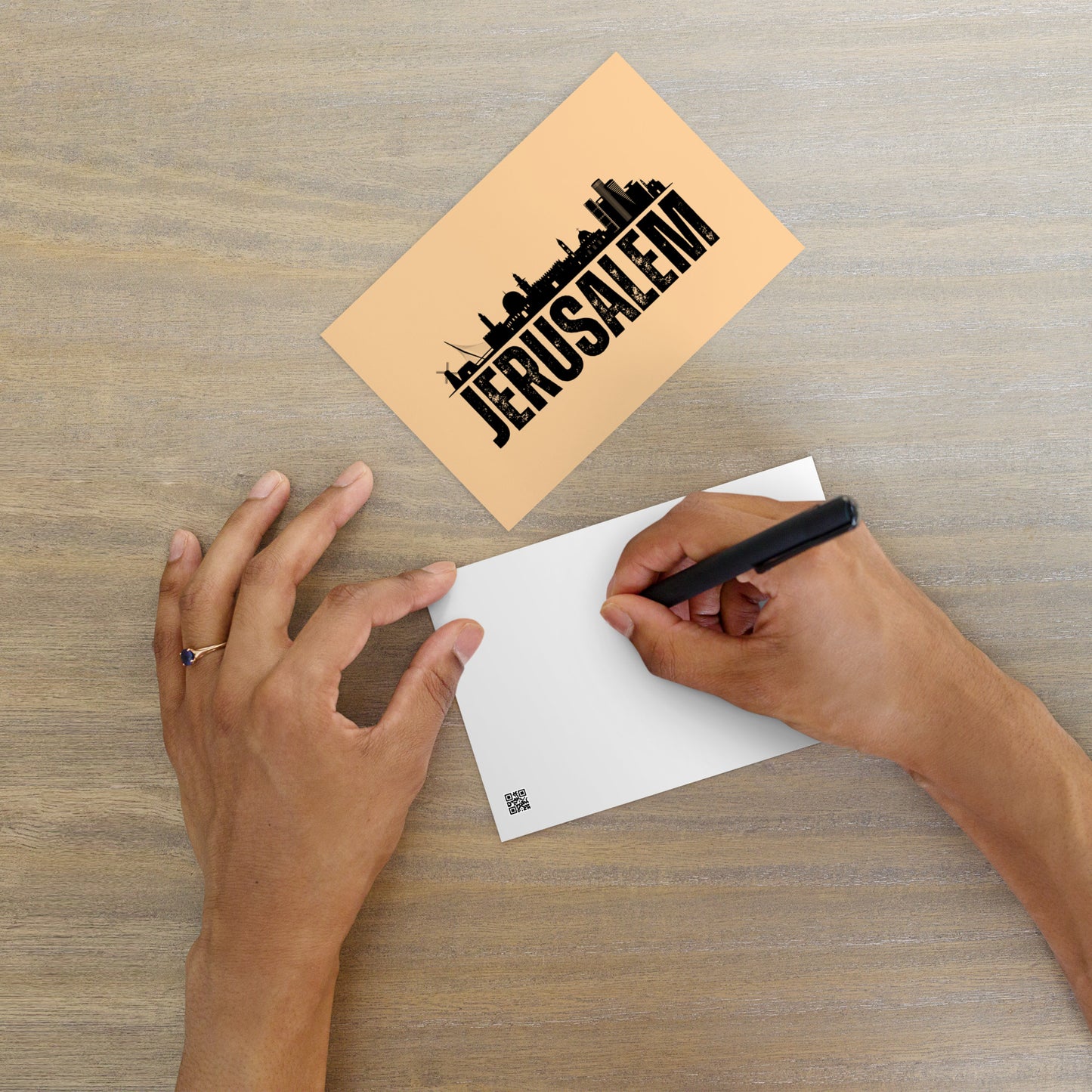 Jerusalem mit Skyline - Postkarte