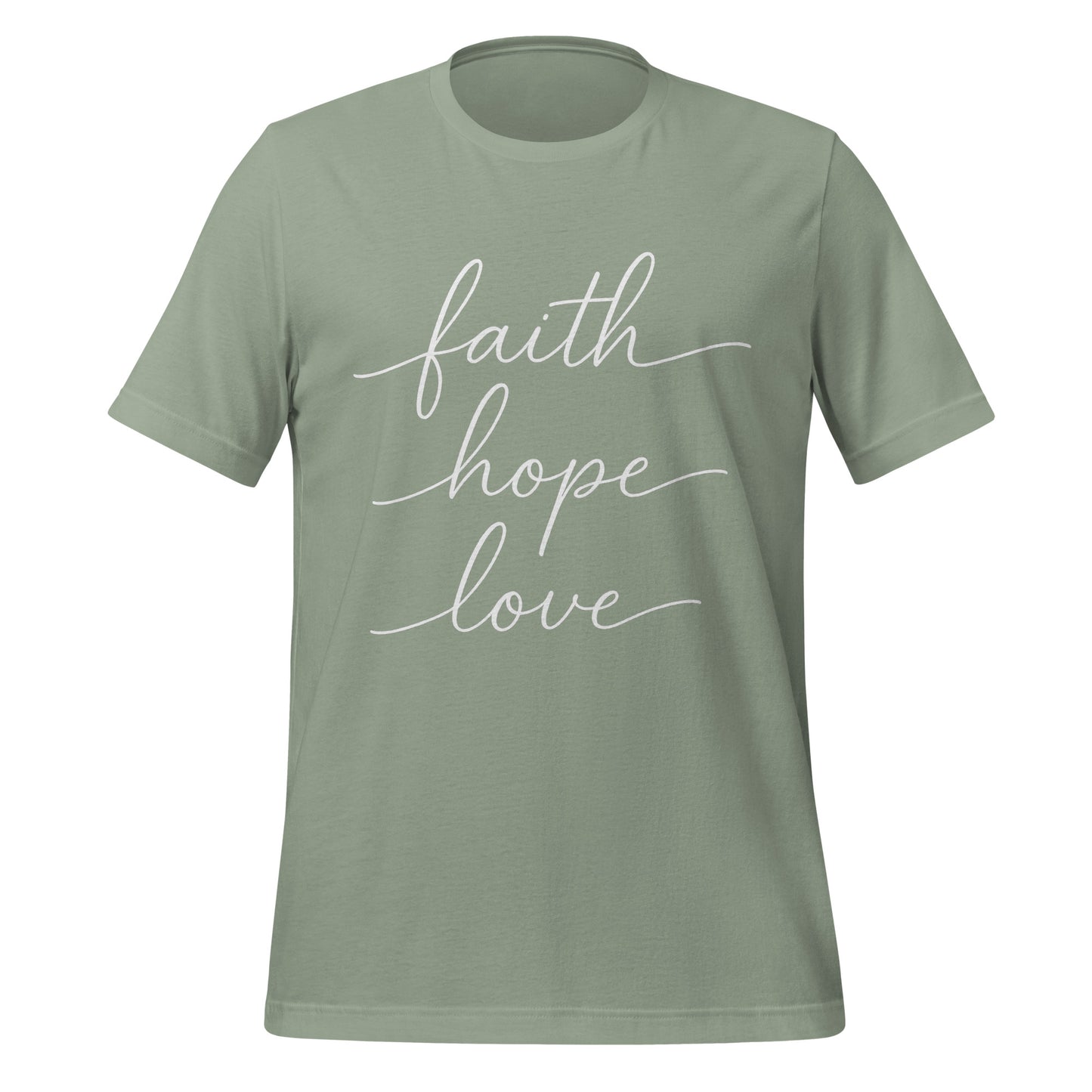 faith hope love | Damen-T-Shirt | 100 % Baumwolle - 1.Kor.13
