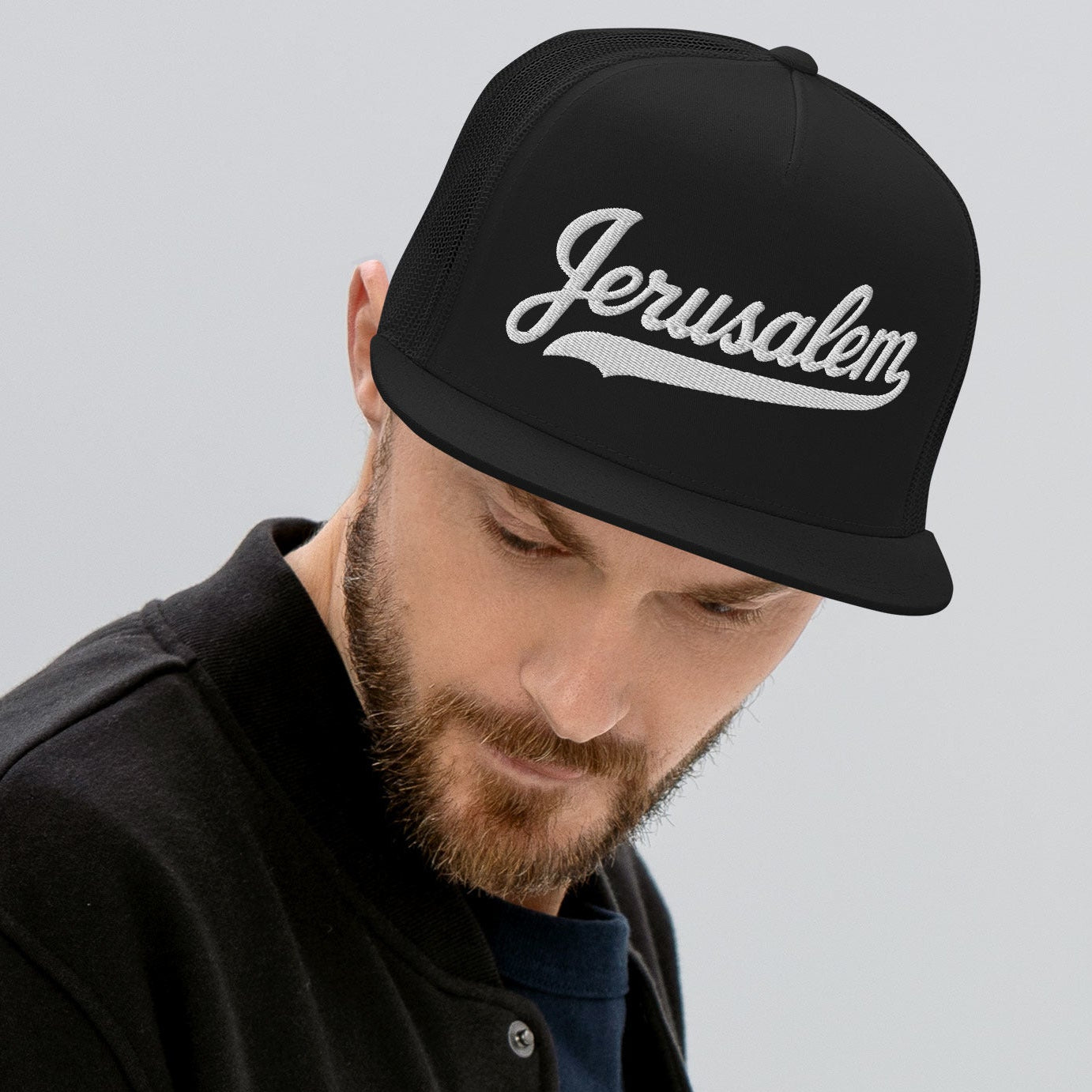Jerusalem Script Trucker-Cap