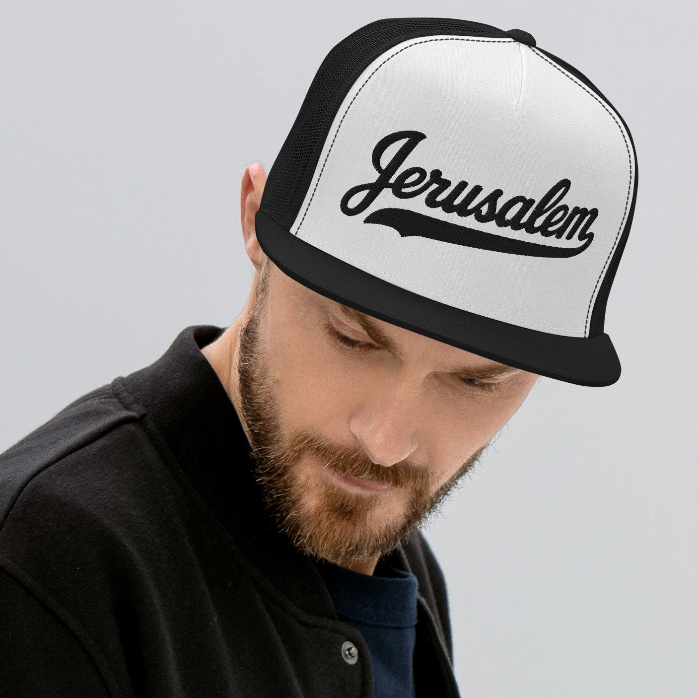 Jerusalem Script Trucker-Cap