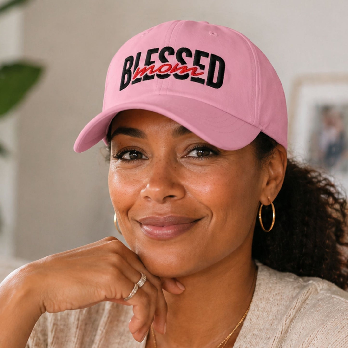 Blessed Mom – 100% cotton – embroidered baseball cap for mothers