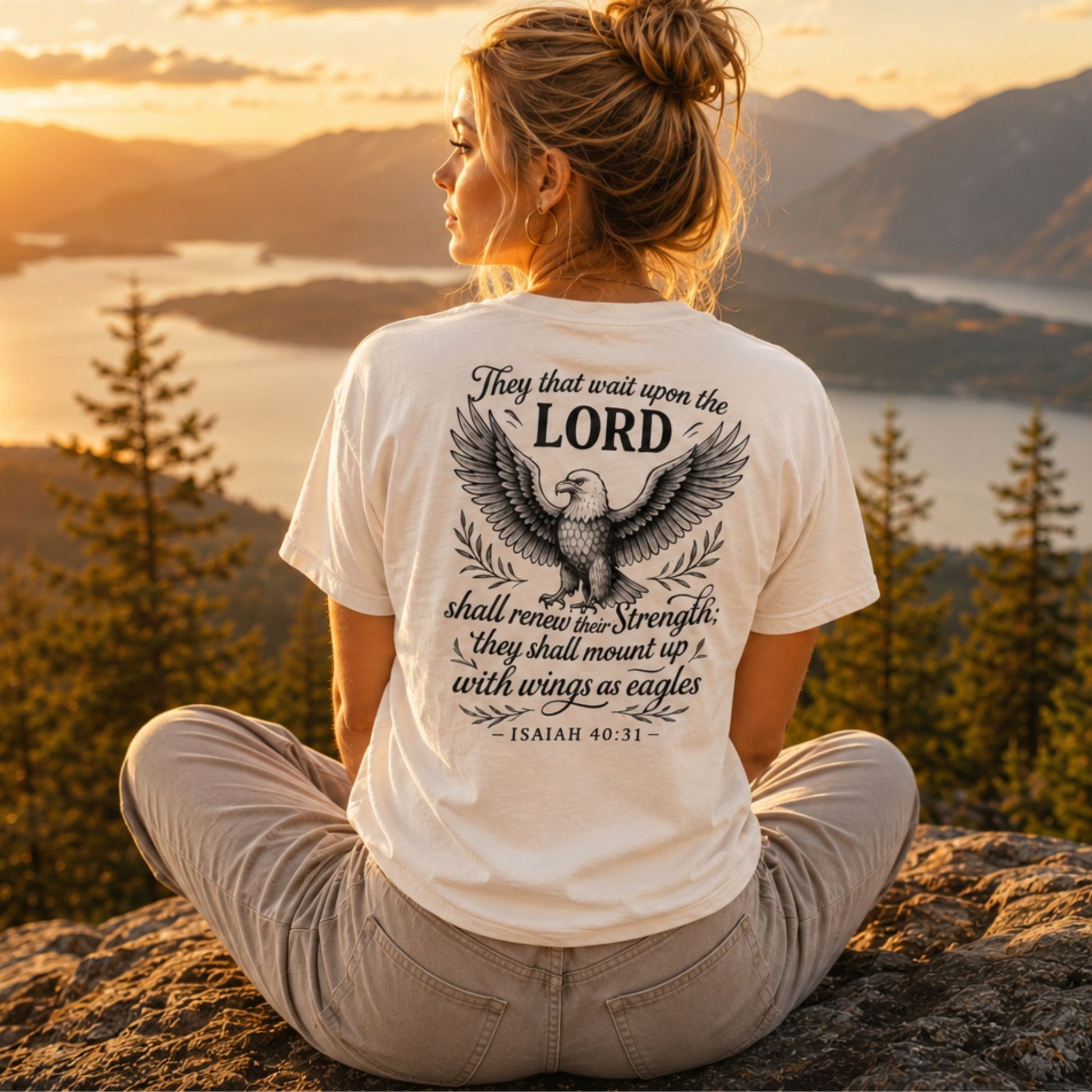 Wings as Eagles – T-Shirt – Isaiah 40:31