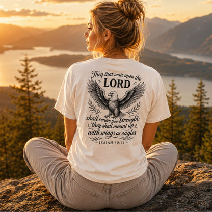 Wings as Eagles – T-Shirt – Isaiah 40:31