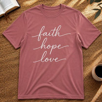 faith hope love | Ladys T-Shirt | 100 % Cotton - 1.Cor13