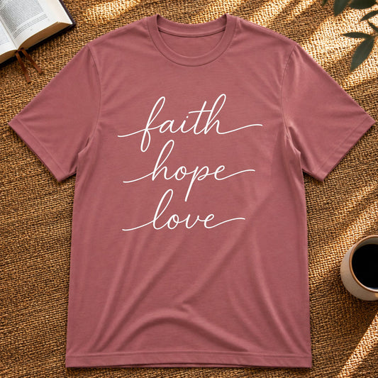 faith hope love | Ladys T-Shirt | 100 % Cotton - 1.Cor13