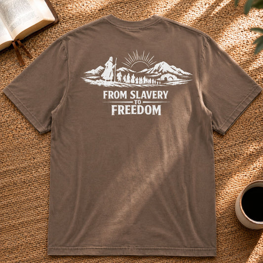 From Slavery to Freedom - Backprint - Heavyweight Unisex T-Shirt