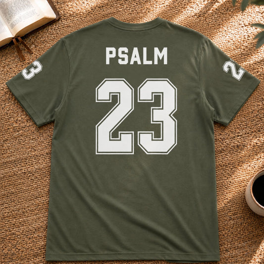 PSALM 23 - American Football Jersey Style T-Shirt