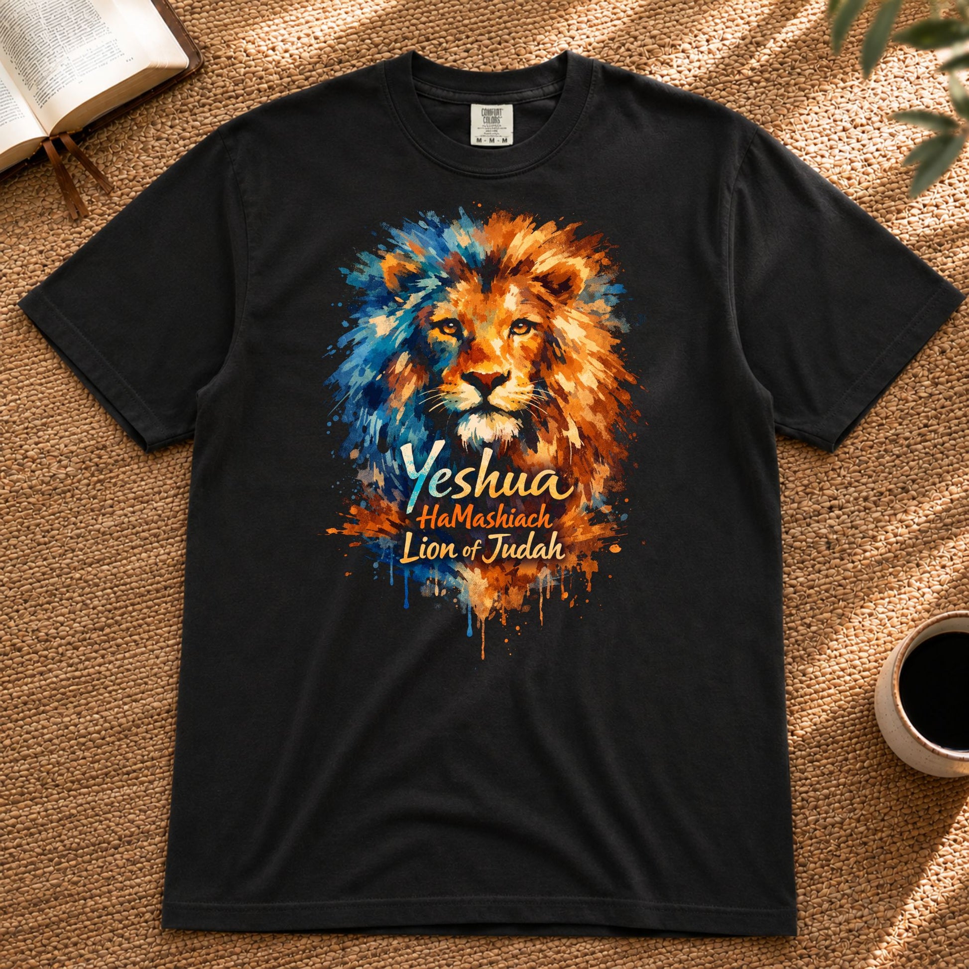 Yeshua HaMashiach – Lion of Judah Unisex Premium T-Shirt