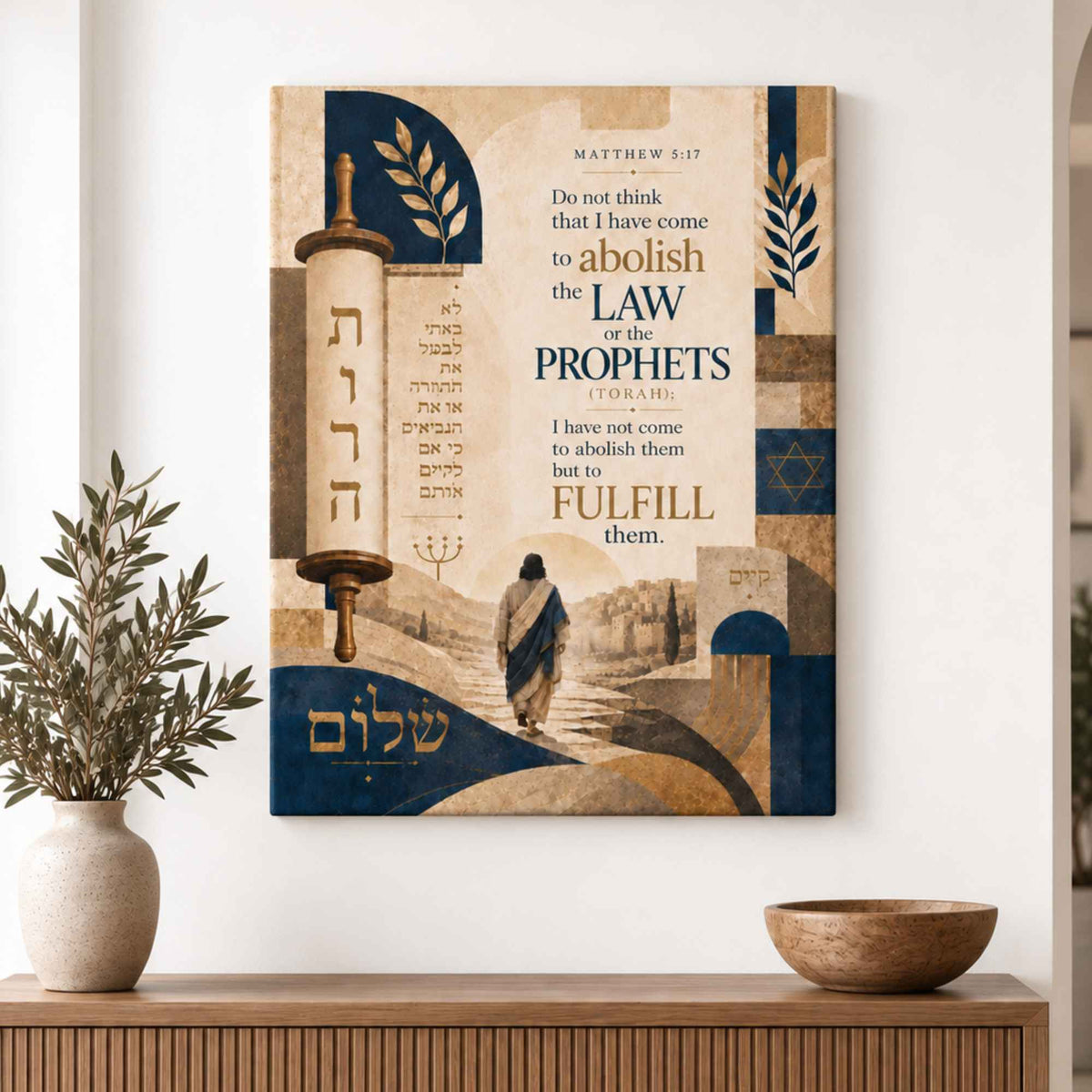 Yeshua, Erfüllung der Torah – Leinwand