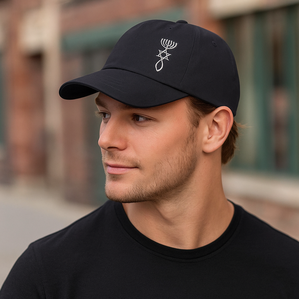 Messianisches Siegel von Jerusalem | Klassische Baseball-Cap | Urchristen-Symbol - grau
