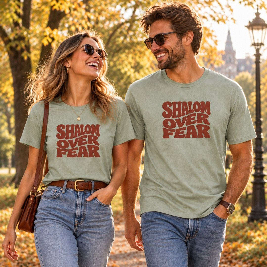 Shalom Over Fear Premium T-Shirt