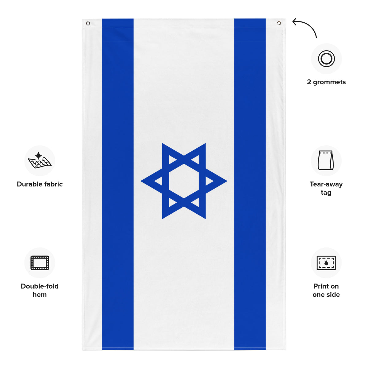Israel Flag Wall Hanging