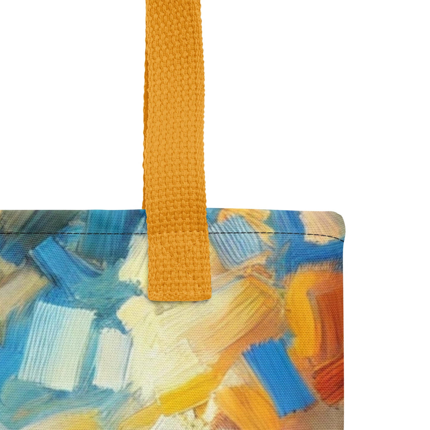 Psalm 23 - Stofftasche | All-Over-Druck | Hirte mit Herde - im Expressionismus-Stil