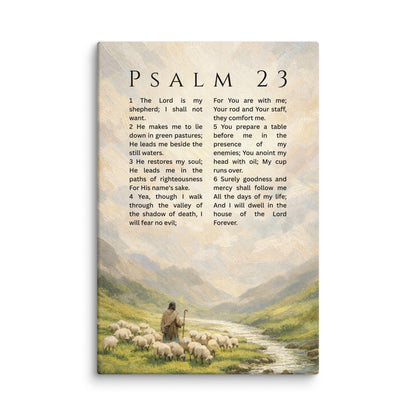 Psalm 23 – Canvas Print – "The Lord is my Shepherd"