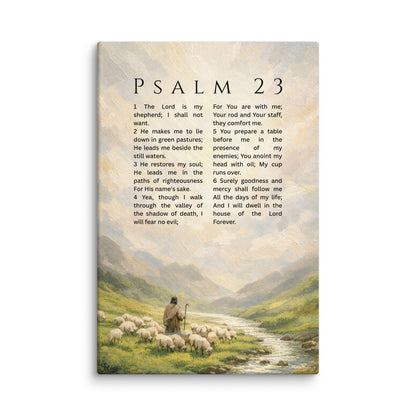 Psalm 23 – Canvas Print – "The Lord is my Shepherd"