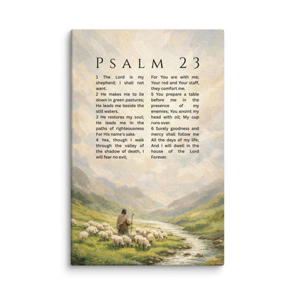 Psalm 23 – Canvas Print – "The Lord is my Shepherd"