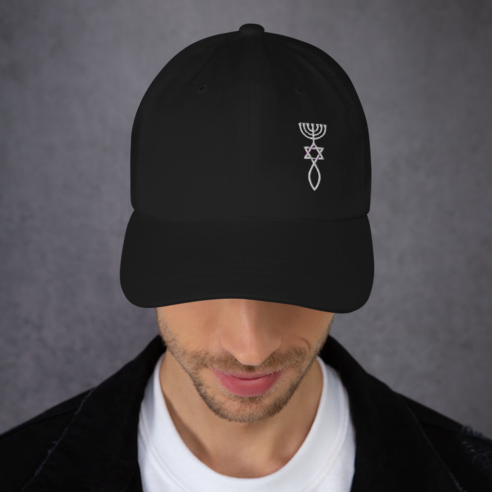 Messianisches Siegel von Jerusalem | Klassische Baseball-Cap | Urchristen-Symbol - schwarz