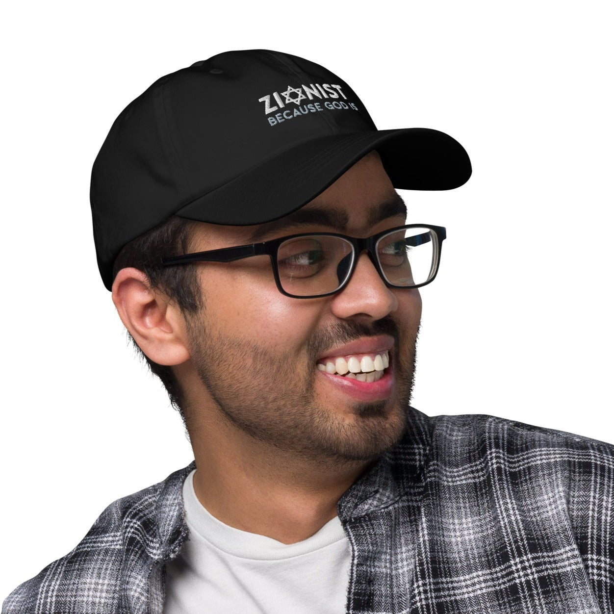 ZIONIST – BECAUSE GOD IS | bestickte Baseball Cap | 100% Baumwolle - Statement