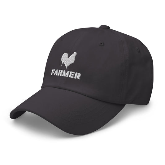 FARMER cap embroidered | 100% cotton | Unisex | Classic dad hat | dark colors