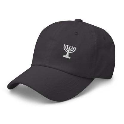 Menorah - bestickte Cap | grau | 100% Baumwolle