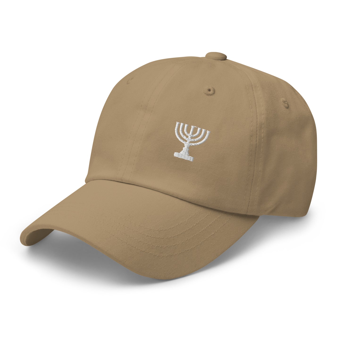 Menorah - bestickte Cap | khaki | 100% Baumwolle