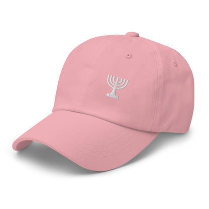 Menorah - bestickte Cap | pink | 100% Baumwolle