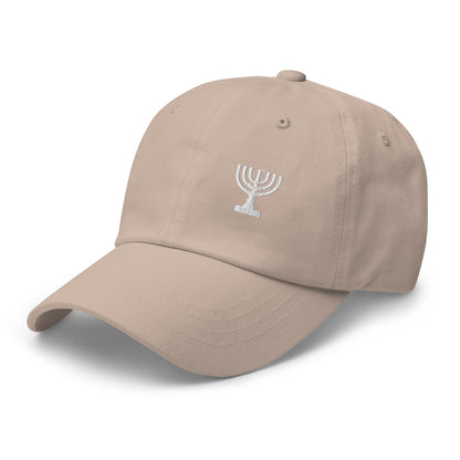 Menorah - bestickte Cap | stone | 100% Baumwolle