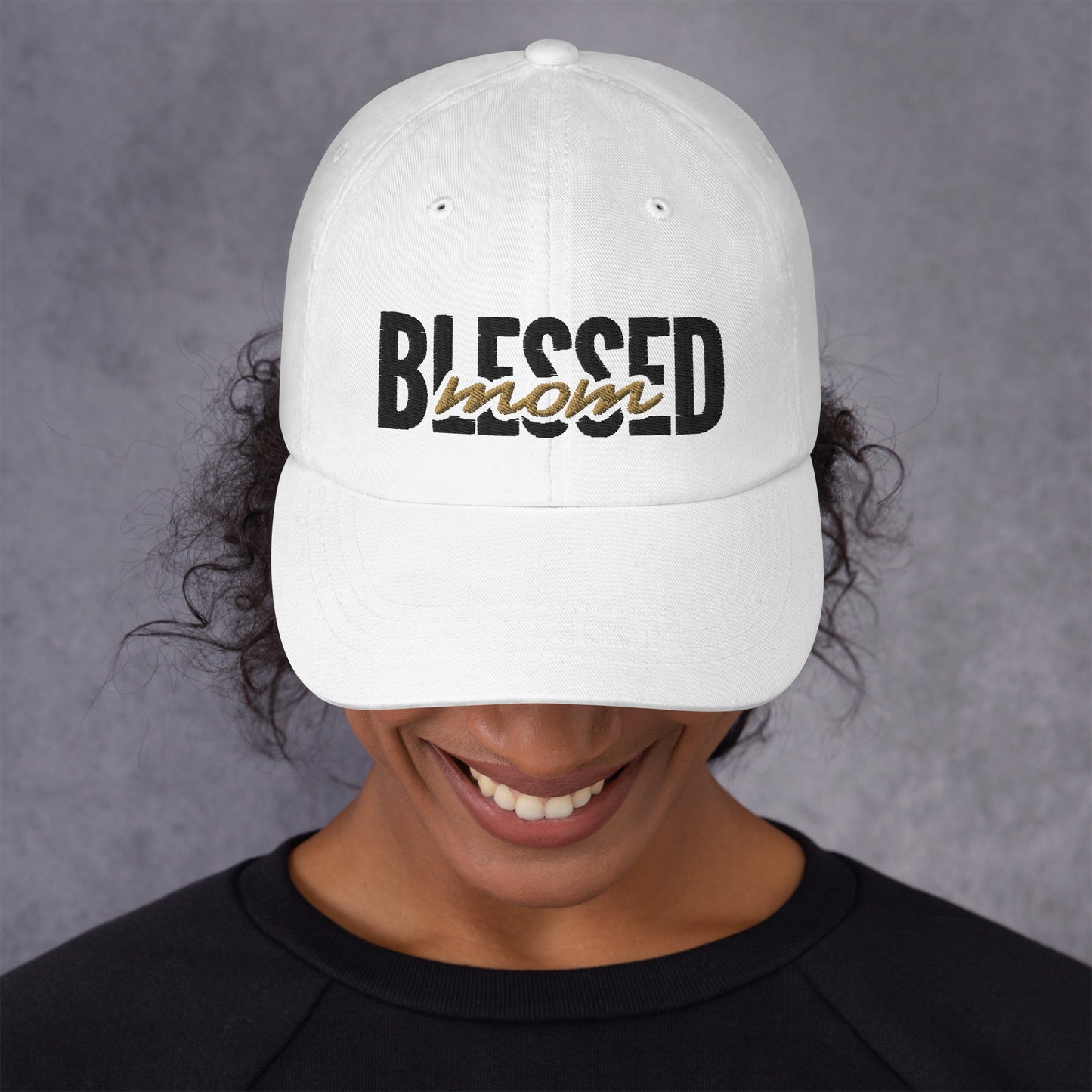 Blessed Mom – 100% cotton – embroidered baseball cap for mothers