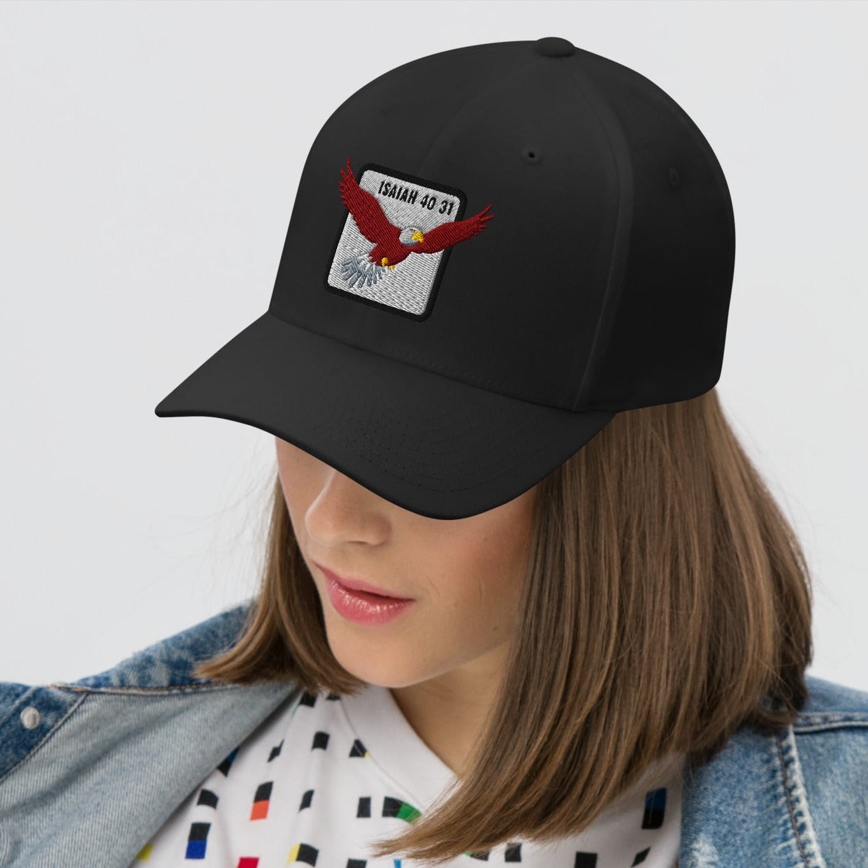 With Wings as Eagles – Isaiah 40:31 – Embroidered Cap