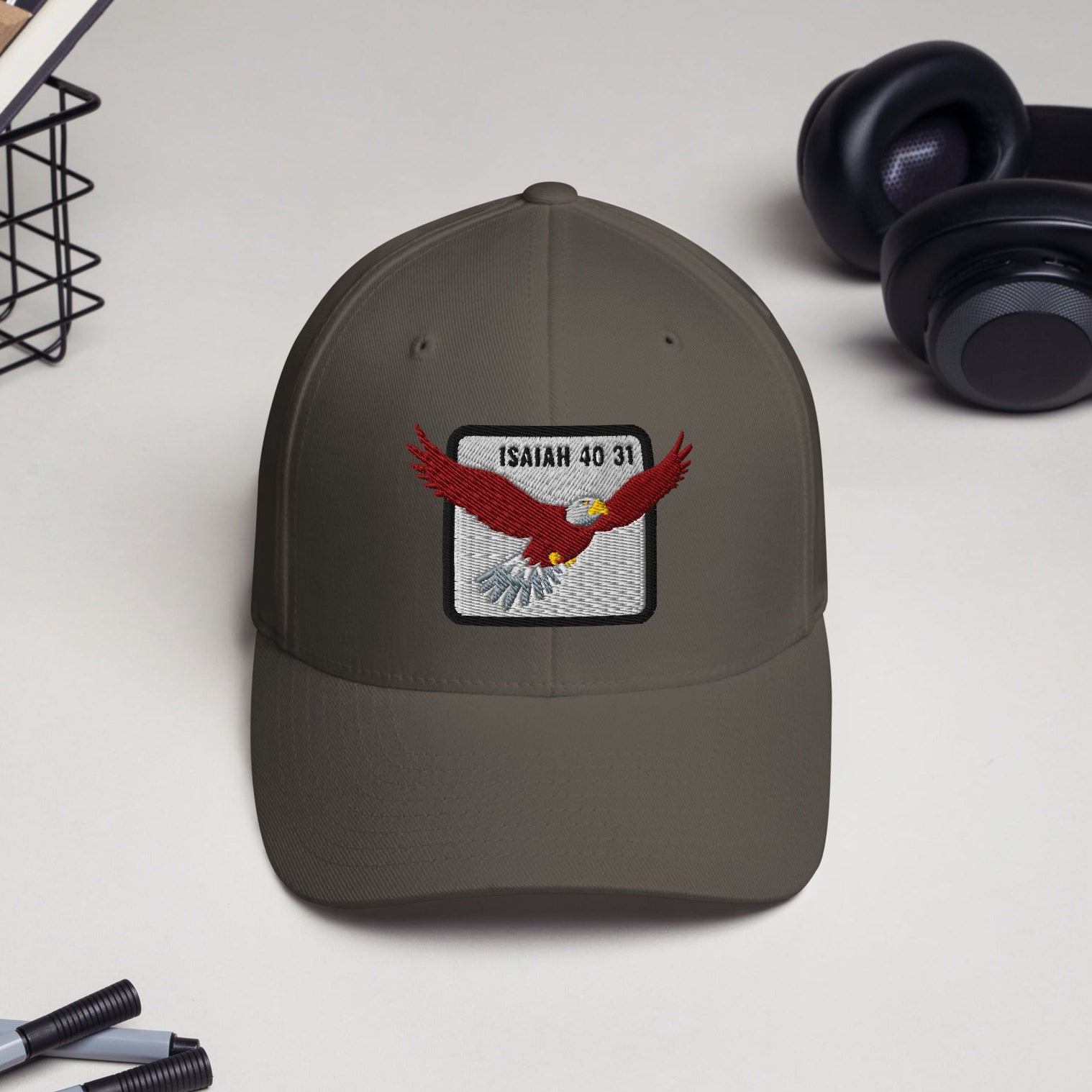 With Wings as Eagles – Isaiah 40:31 – Embroidered Cap
