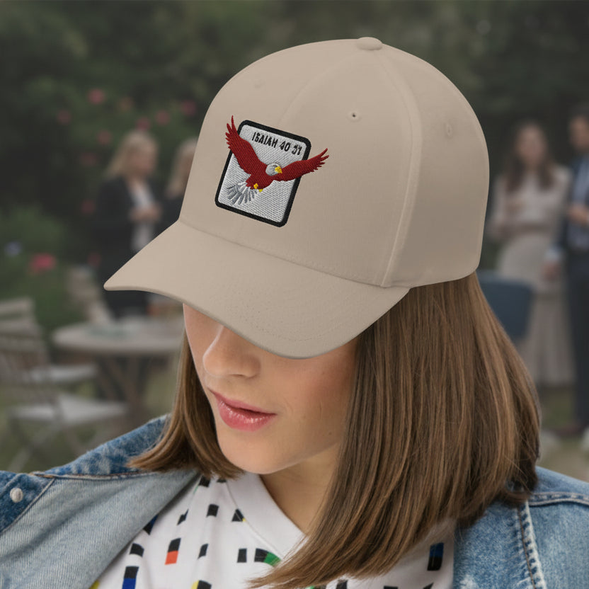 With Wings as Eagles – Isaiah 40:31 – Embroidered Cap
