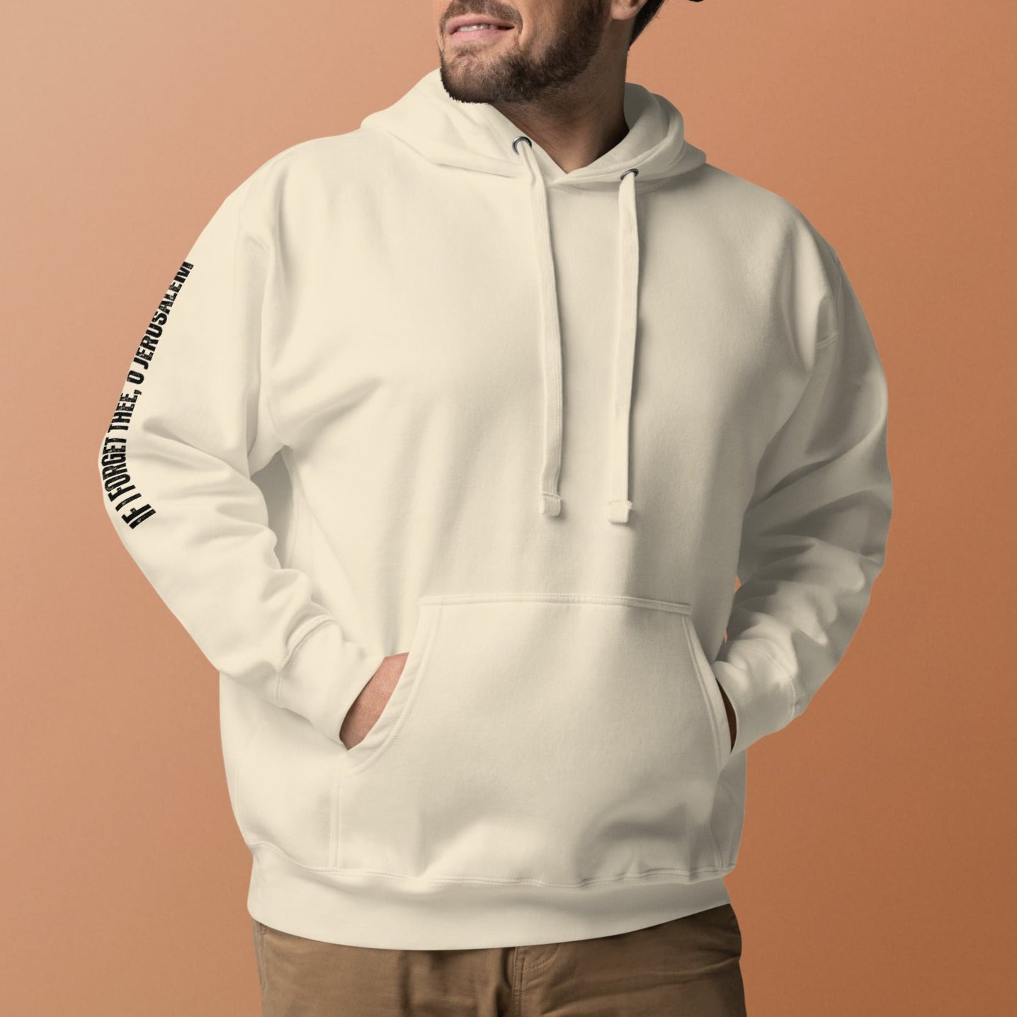 Im Eshkachech Yerushalayim – Unisex Premium Hoodie - If I forget thee