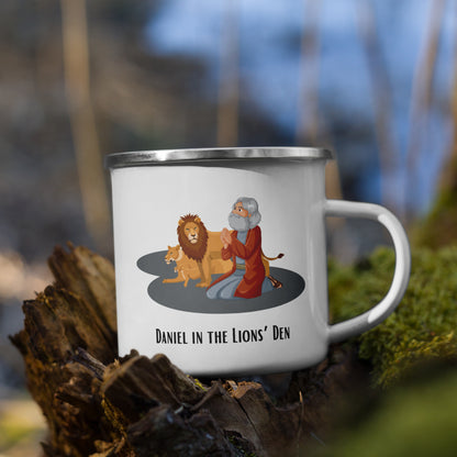 Enamel Mug for Children - "Daniel in the Lion's Den" | Biblical Motif | 12oz/350ml