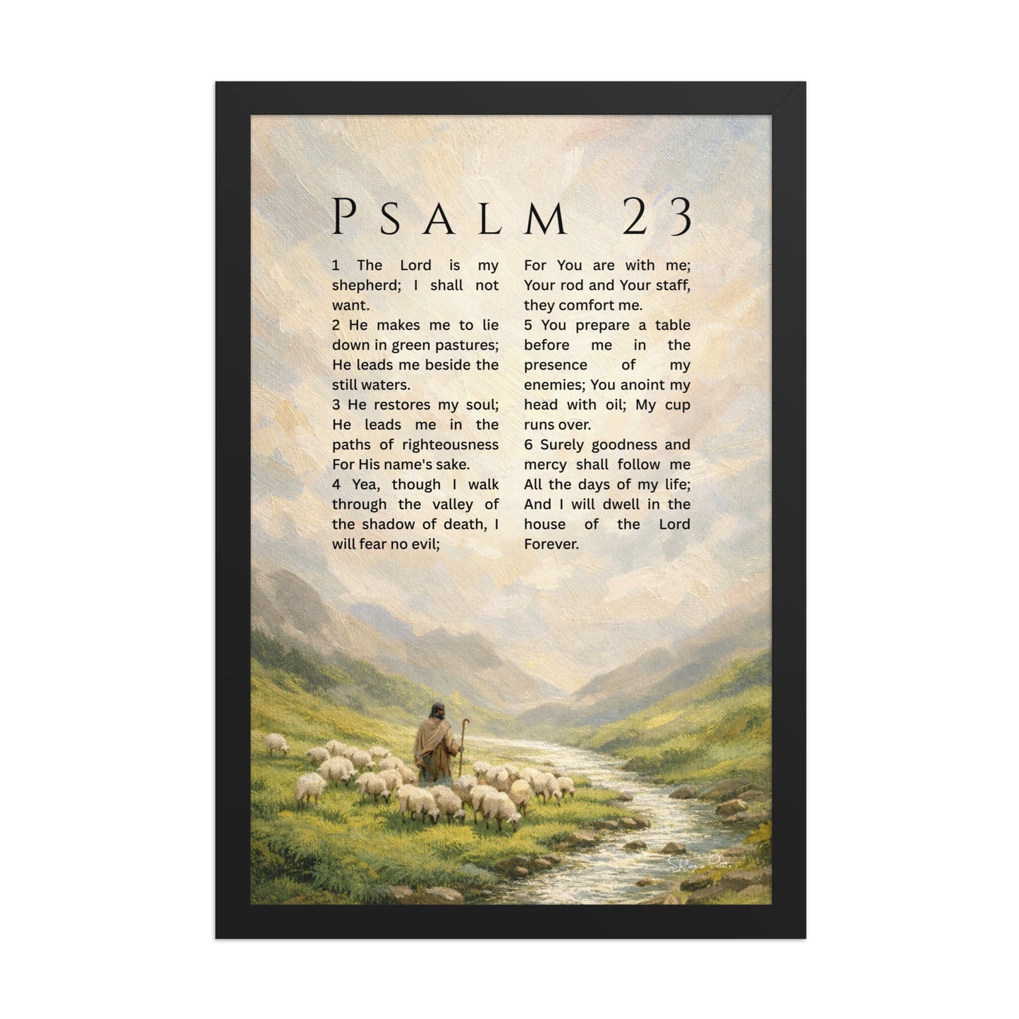 Psalm 23 – Fine Art Print – "The Lord is my Shepherd"