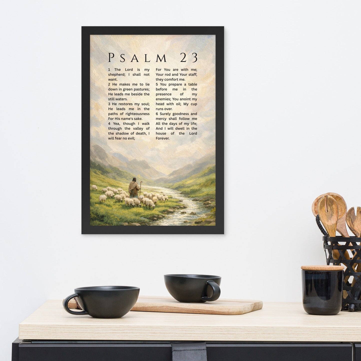 Psalm 23 – Fine Art Print – "The Lord is my Shepherd"