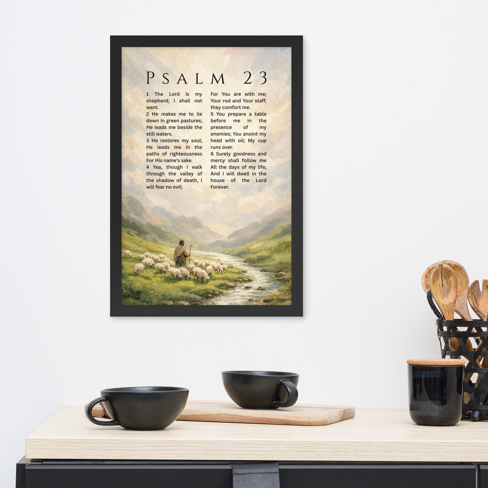 Psalm 23 – Fine Art Print – "The Lord is my Shepherd"