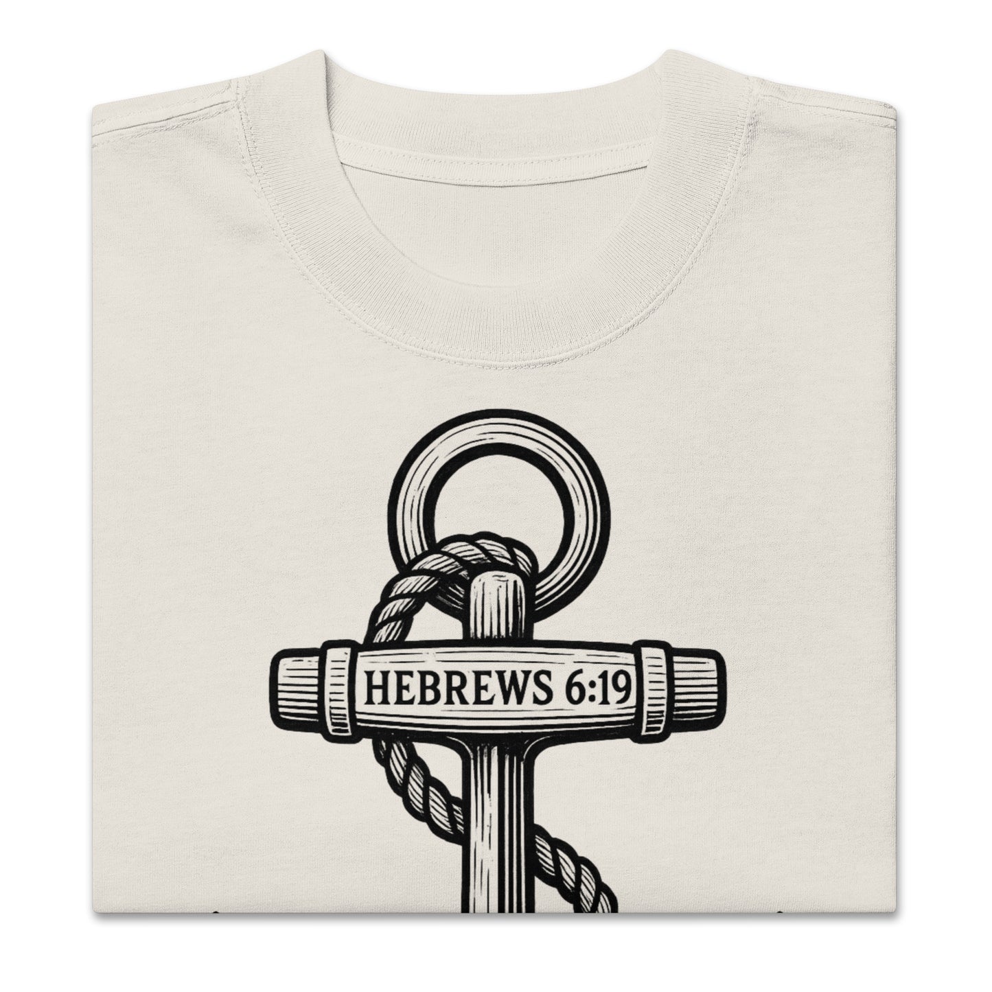 Anchor Hebrews 6:19 - Oversized Herren-T-Shirt Streetwear