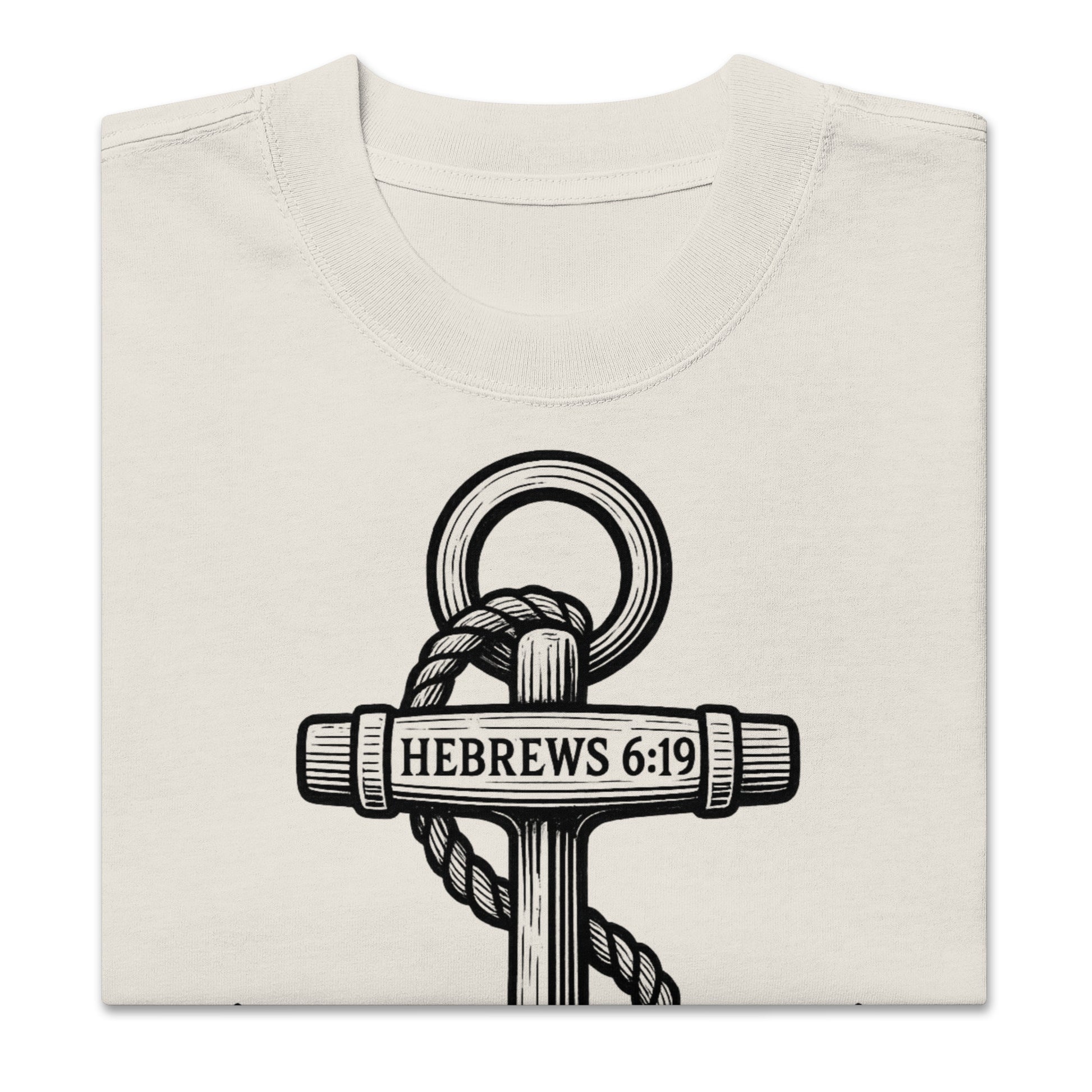 Anchor Hebrews 6:19 - Oversized Herren-T-Shirt Streetwear