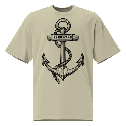 Anchor Hebrews 6:19 - Oversized Herren-T-Shirt Streetwear