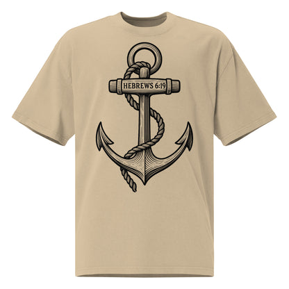 Anchor Hebrews 6:19 - Oversized Herren-T-Shirt Streetwear
