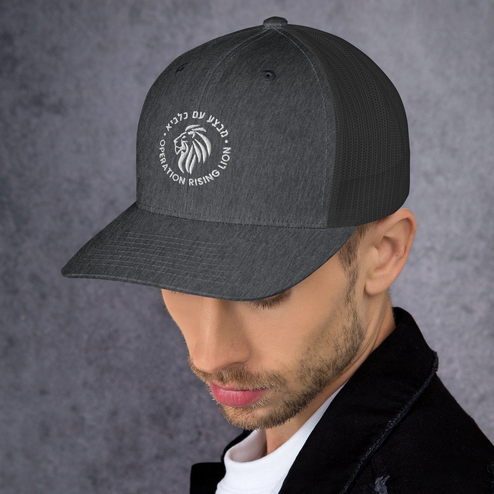 Operation Rising Lion | bestickte Retro Trucker Cap zur Israelischen Operation