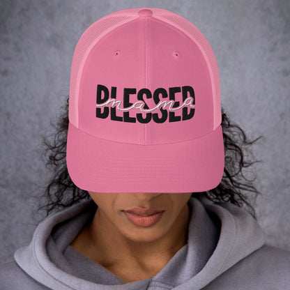 Blessed Mama | bestickte Trucker-Cap - Geschenk für eine Mutter
