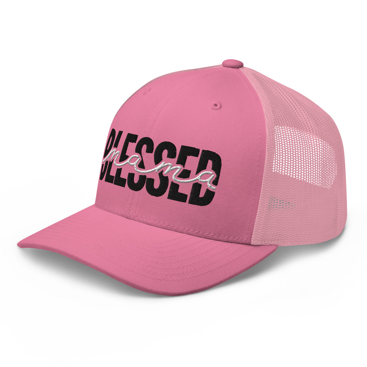 Blessed Mama Baseball Cap Blessed Mom Black Baseball Cap – Linden Sky Boutique main image 4