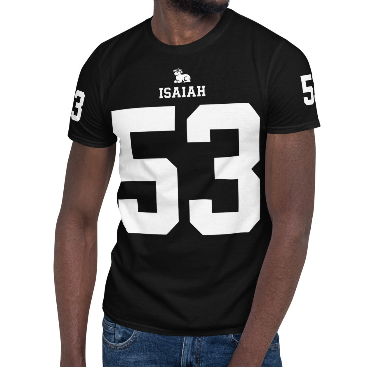 ISAIAH 53 – American Football Jersey Style T-Shirt