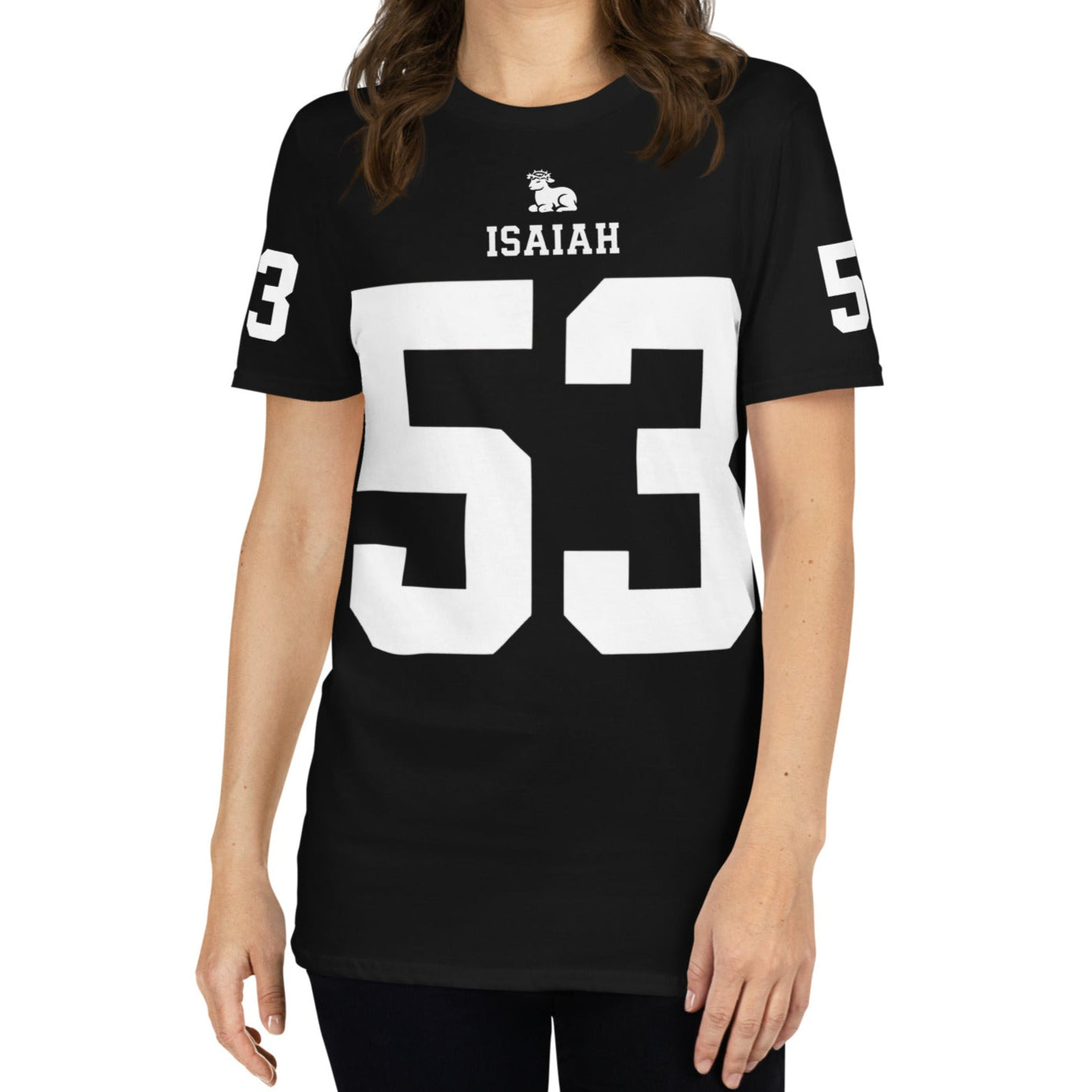 ISAIAH 53 – American Football Jersey Style T-Shirt