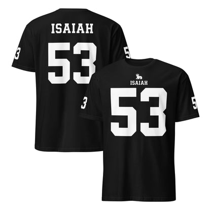 ISAIAH 53 – American Football Jersey Style T-Shirt